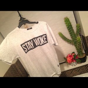 Woke Snow tha Product merchstore Xtra long men's T